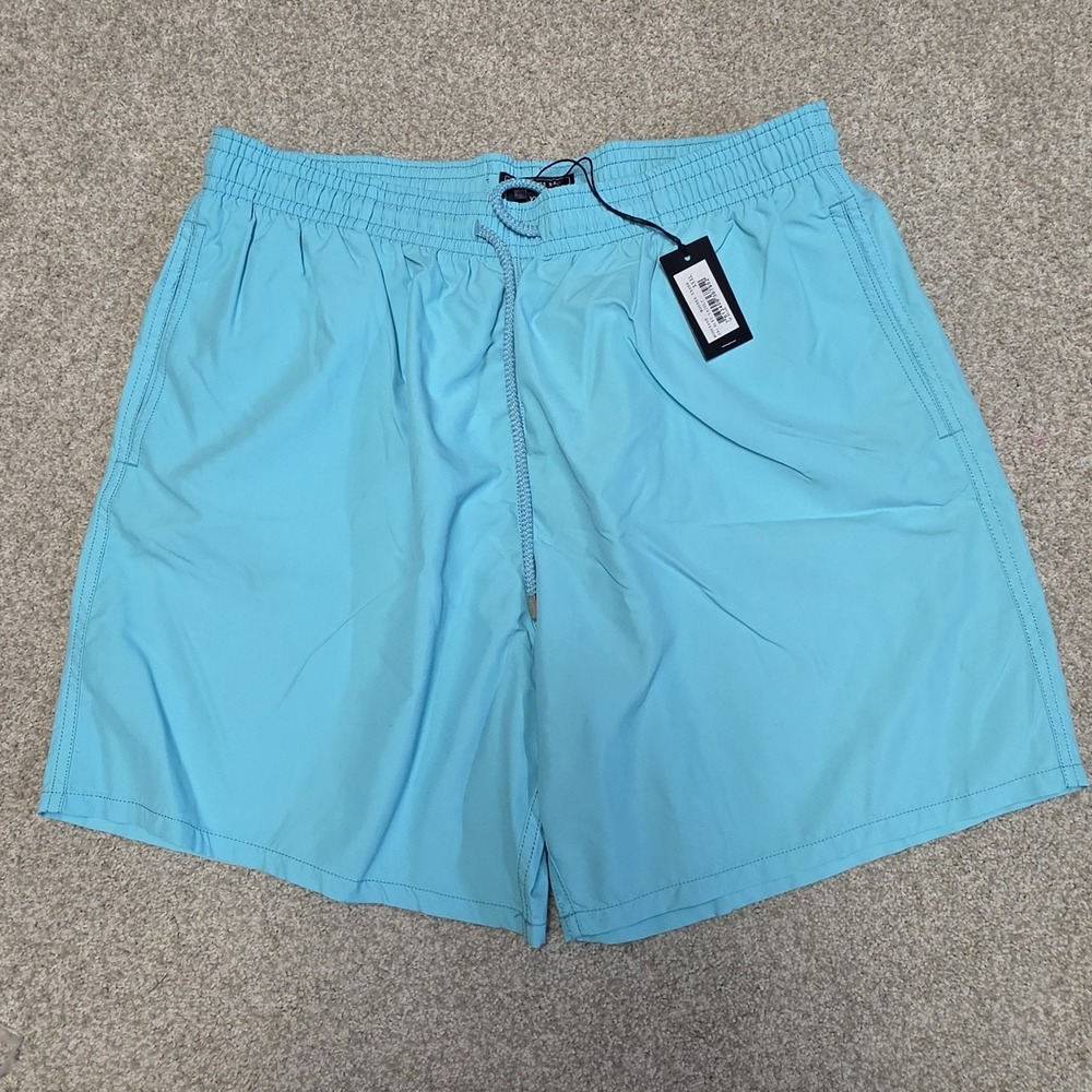 NWT 100% Authentic VILEBREQUIN MOOREA Swim Trunks -‎ ACQUA BLUE - XXXL  Men 3XL
